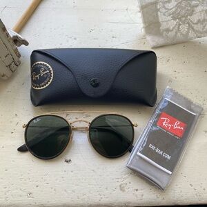 Round Double Bridge Ray Ban sunglasses BRAND NWT